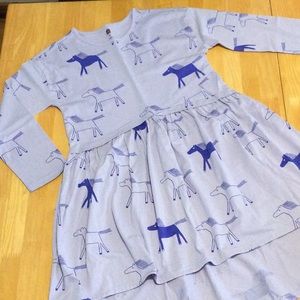 NWT. Tea Collection long-sleeve hi lo dress